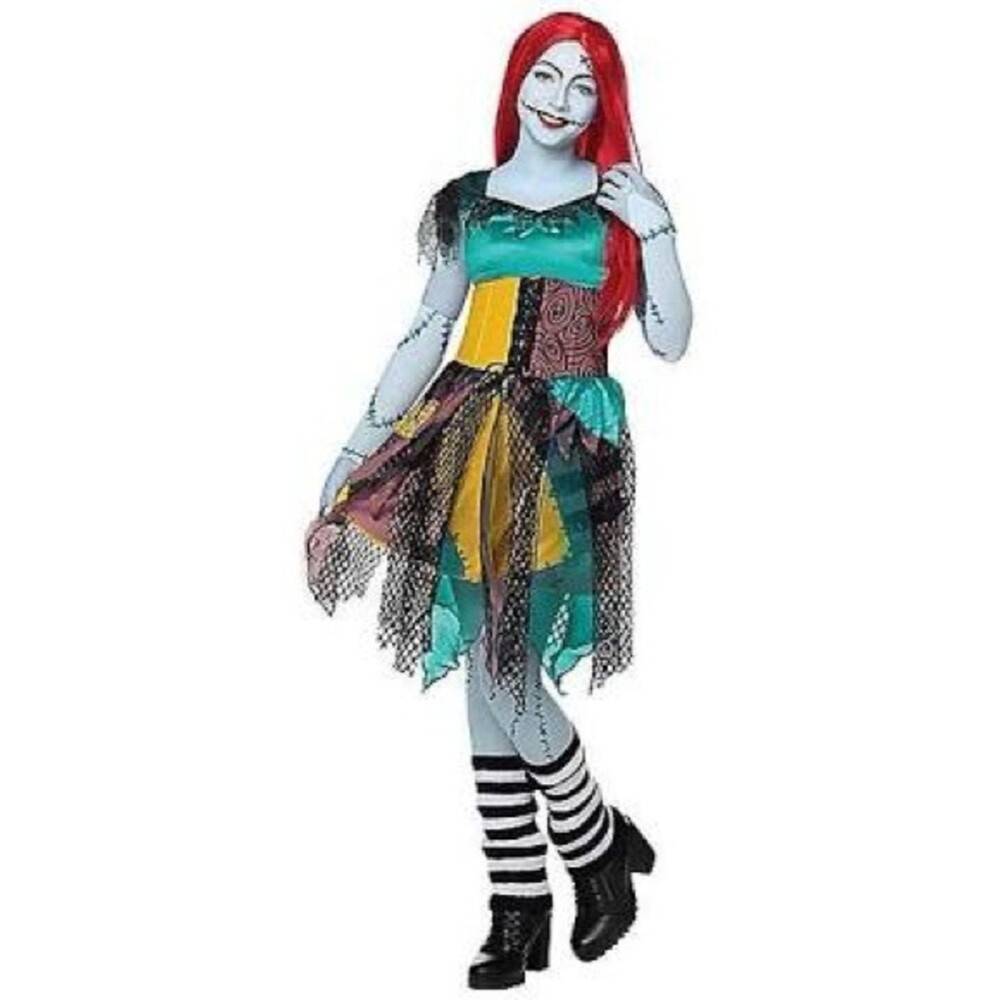 NWT Disney Nightmare Before Christmas Sally Costume Spooky Hallowee Complete Set